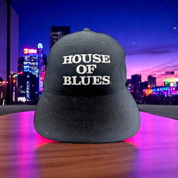 House Of Blues Las Vegas Adjustable Black Baseball Cap - Picture 1 of 9